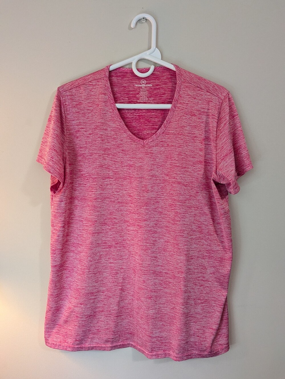3 Pack! Performance XL V-Neck Tee in Heather Pink, Royal Blue, and Hunter Green